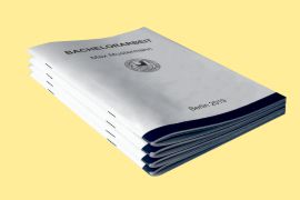 Broschüre mit Rückenheftung